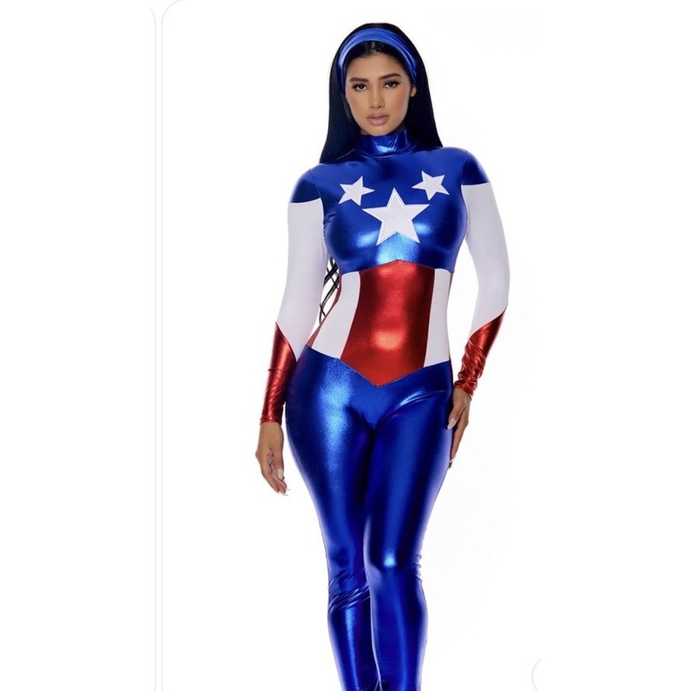 Astonishing Allegiance Sexy Hero CostumeSKU: 554700 NWT SIZE M/L